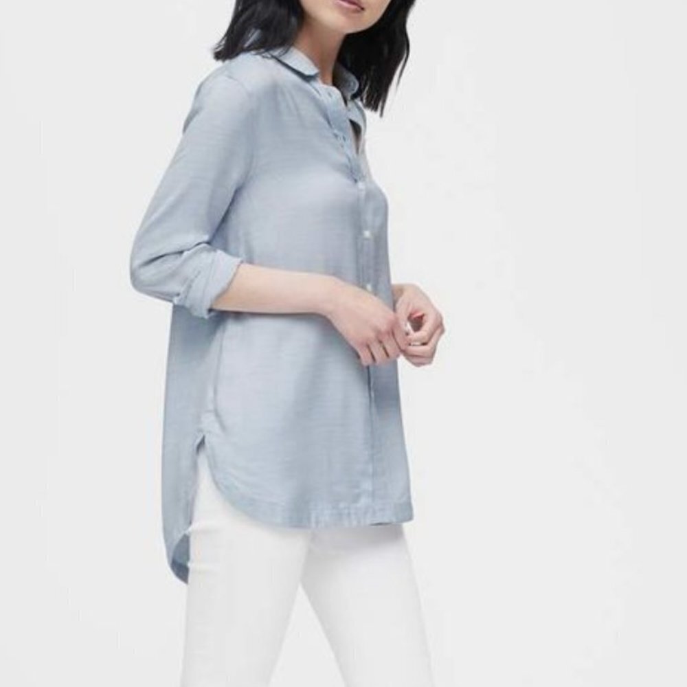 Banana republic Parker fit tunic light blue women’s size XS EUC
